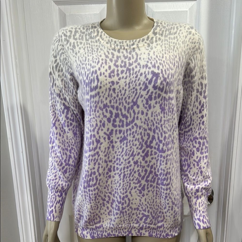 Pure Collection Leopard Print Sweater.